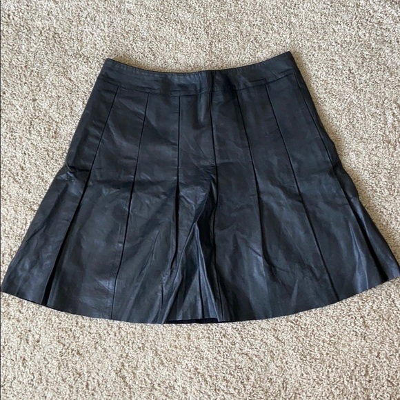 Black Leather Skirt - Picture 1 of 3
